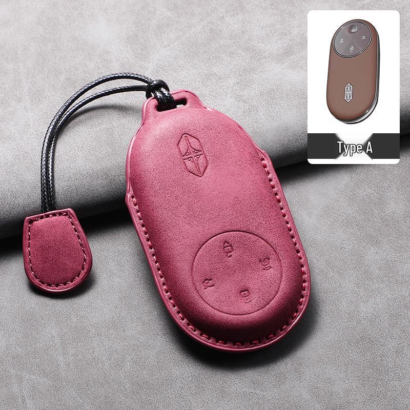 Compatible Key Case for 26 Models: Enjoy S9T & Zhi Jie Lambskin Huawei Car Zunjie S800 Buckle Extended Range Versions