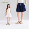 Französische Falten-Skort-Shorts für Mädchen