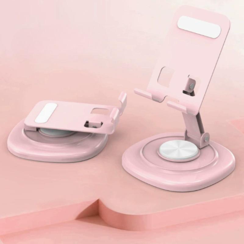 

1-Pack 360° Rotating Folding Phone Stand,Portable Folding Design,Stable and Non-Slip,Easy to Carry and Store,Suitable for Office рожевий