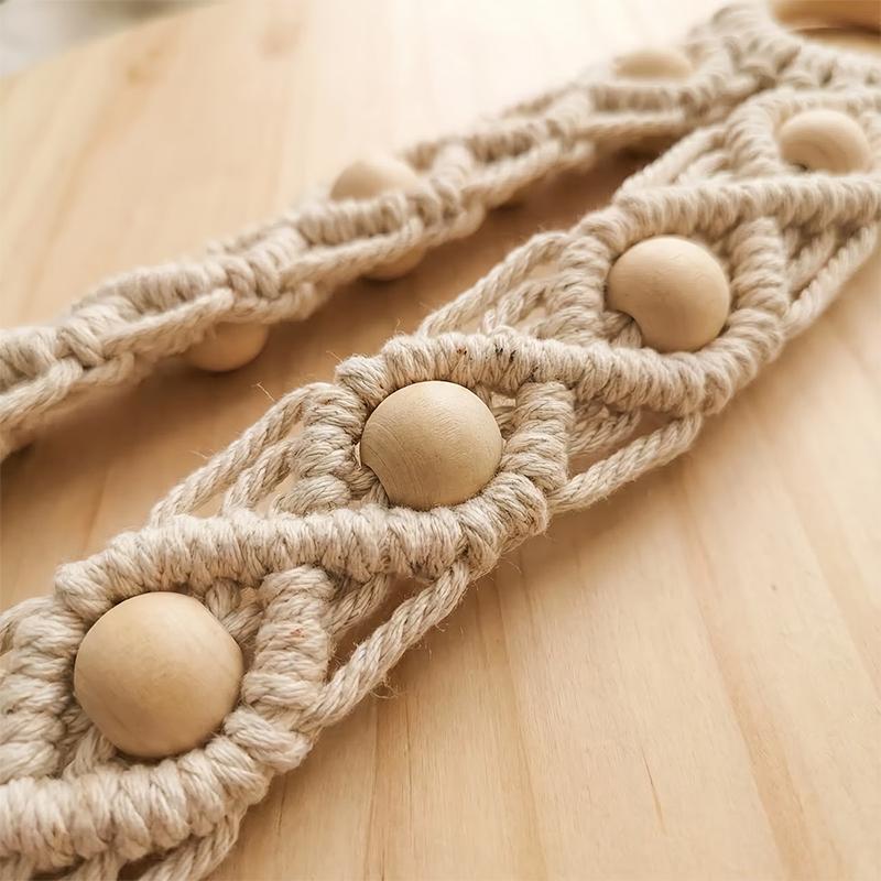 Handmade Woven Tapestry Towel Rack, Wall Hanging Decoration For Home, Hotel, Creative Guesthouse Tissue Storage Rack