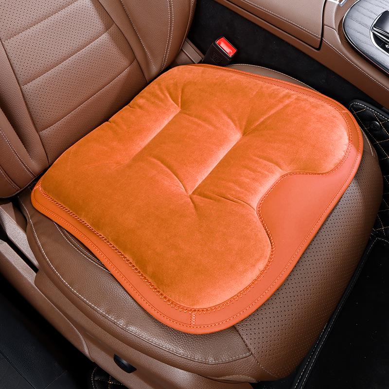 Luxury Flannel Winter Plush Car Seat Cushion for Mercedes-Benz & BMW - Thick, Warm, Three-Piece Rear Set
