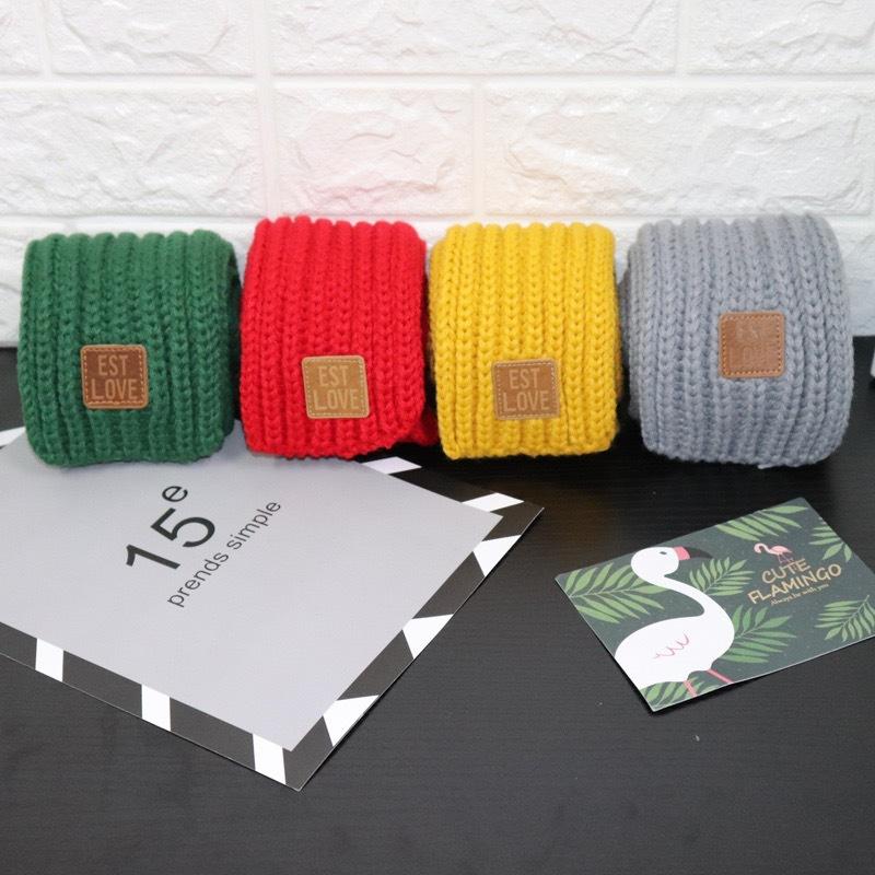 Children's scarf male warm girl thickened small scarf knitted Korean version boy little girl baby scarf autumn and winter