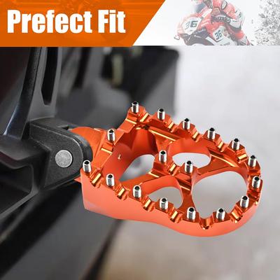 Orange Foot Pegs Enlarge Footpegs Compatible with KTM 390 Adventure 2020 2021 2022 2023,390 Adventure Accessories
