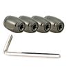 AQTQAQ 1 Set Car Styling Zinc Alloy Anti-theft Sport SKDS6 Car Tire Valve Caps Wheel Tires Tire Stem Air Cap Airtight Covers