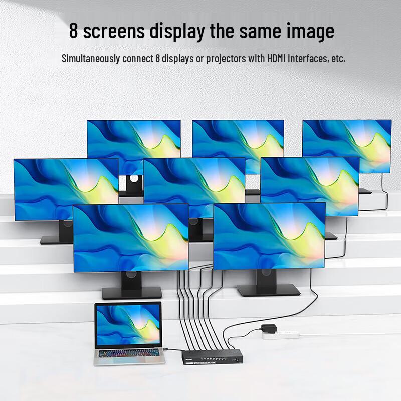 MT-viki HDMI 2.0 4K 60Hz 1x8 Splitter