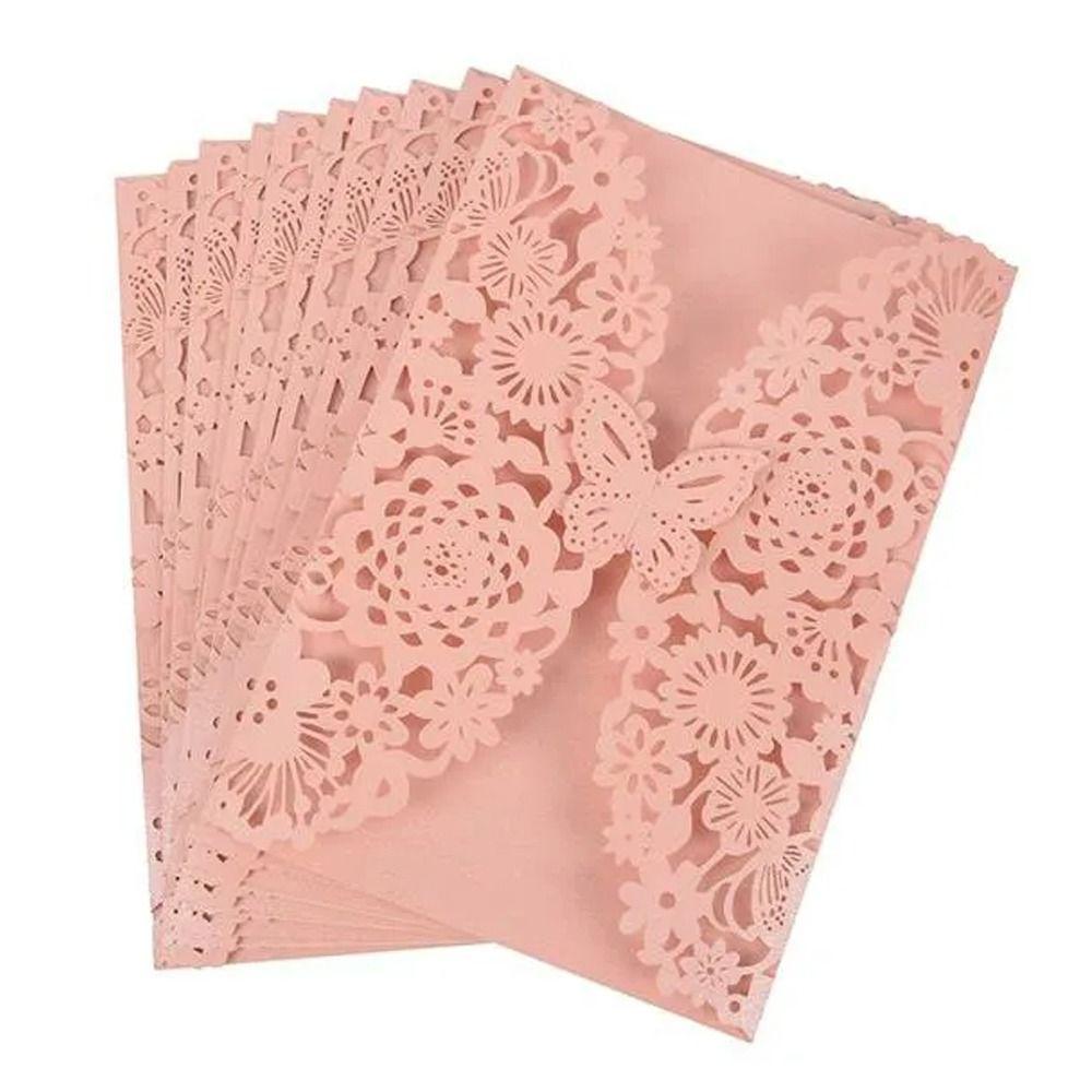 50pcs Decorative 3D Invitation Card Hollow Out Hollow Out Invitation Cards  Graduation