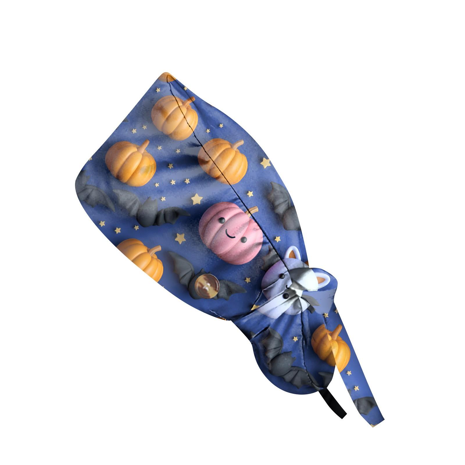 

Модная рабочая кепка с принтом на Хэллоуин, повседневная женская кепка с хвостиком, кепка с постиранной резинкой, кепка Baotou One Size