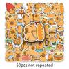 50 Capybara Doodle Stickers Personalized Cartoon Cute Animal Kapibala Decorative Water Cup Mobile Phone Stickers