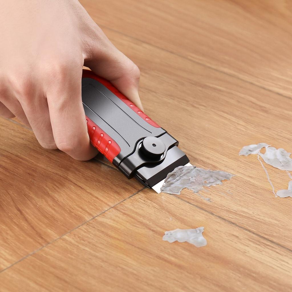 Razor Blade Scraper Locking Scraper Tool 15 Extra Blades with Security Cap