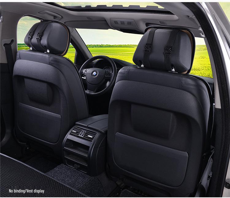 Popular Non-Slip Ice Silk Car Seat Cushion Set - Breathable, Cool, Free-tie, All Seasons