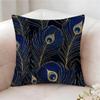 Peacock Texture Pillow Case Pillowcase Doublesided Printed Sofa Cushion Bedroom Headboard Pillow