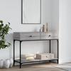 VidaXL Console Table Sonoma Grey 100x34.5x75 Cm Engineered Wood 833396