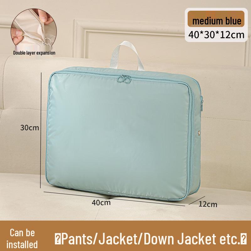 Daunenjacke & Steppdecke Kompressions-Aufbewahrungstasche - Feuchtigkeitsbeständiger Organizer für Kleiderschrank