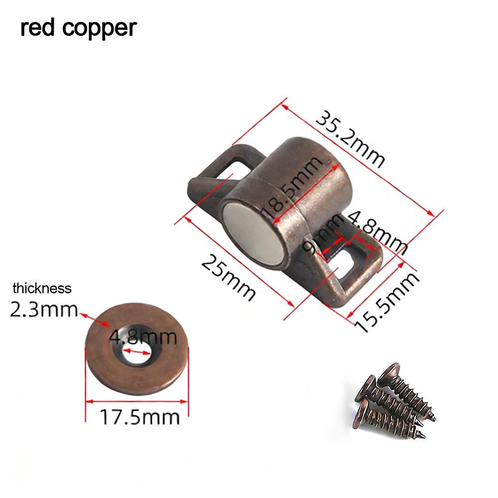 Useful Metal Magnet Cabinet Door Catch Magnetic Punch-free Drawer Latch Hardware Cupboard Closers Home Wardrobe Doors