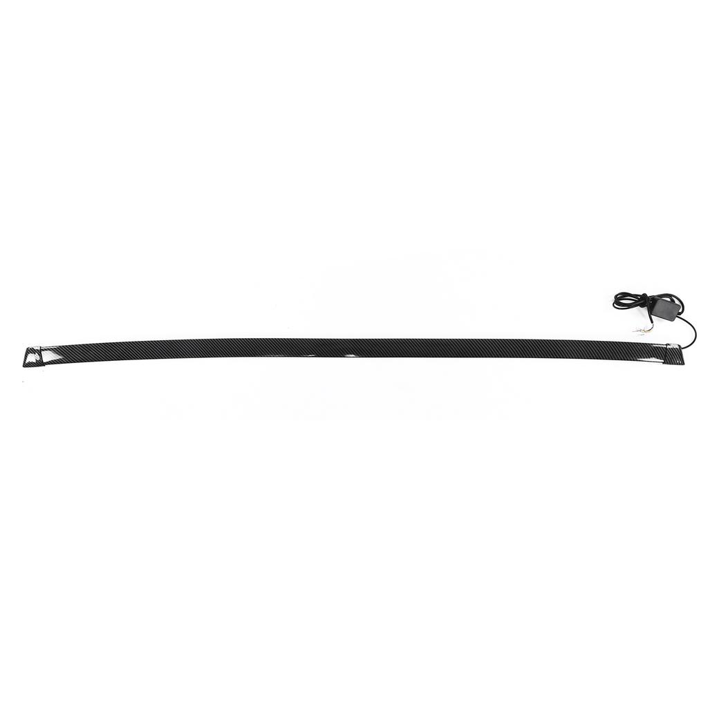 Carbon Fibre Style Rear Trunk Spoiler Lip LED Colorful Spoiler Wing Universal Car Modification