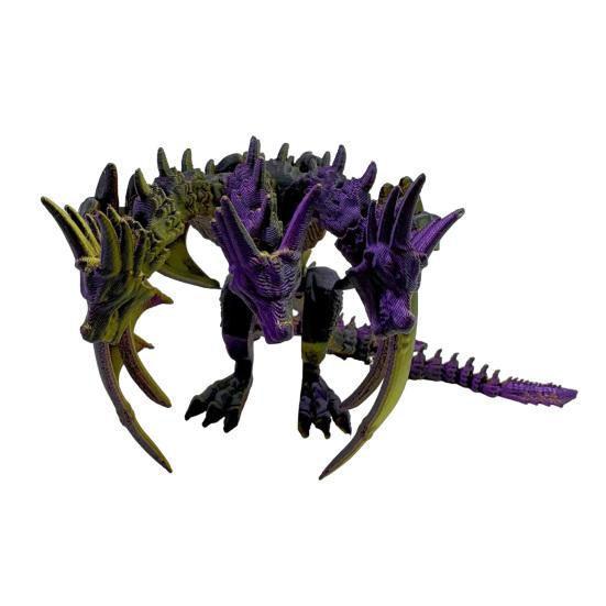 3D Printed Dragon Figurine Joints Flexible with Movable Articulated