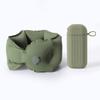 with Storage Box U-shaped Neck Pillow Breathable Ring Neck Pillow Inflatable Travel Pillow  Travel