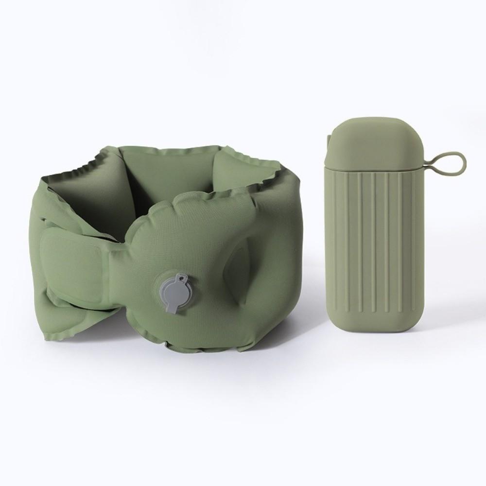 with Storage Box U-shaped Neck Pillow Breathable Ring Neck Pillow Inflatable Travel Pillow Travel