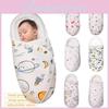 Babyschlafsack aus reiner Baumwolle mit Kopf- und Nackenschutz für Neugeborene, Dinosaurier-Print