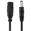 5,5 x 2,1 mm DC-Buchse zu 5,5 x 2,5 mm DC-Stecker Stromkabel für Laptop-Adapter, Länge: 15 cm(Schwarz)
