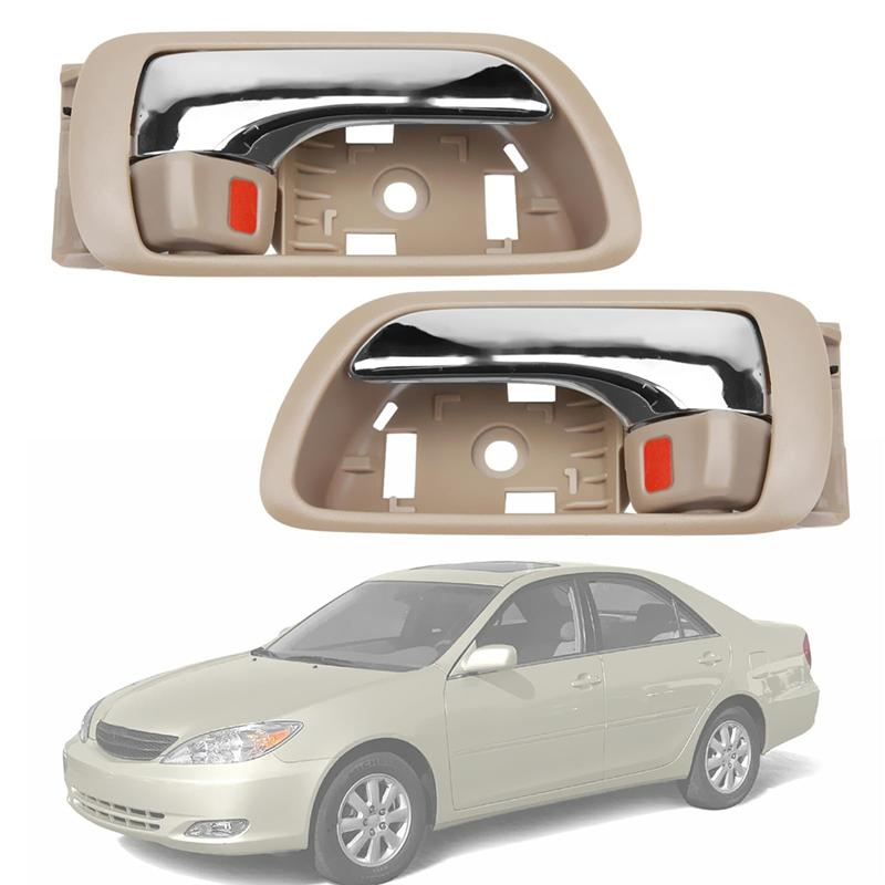 For Toyota Camry 2002-2006 ide Interior Door Handles 2 Pieces- Left& Right, Front Rear Models 92917, 69206-YC030-05