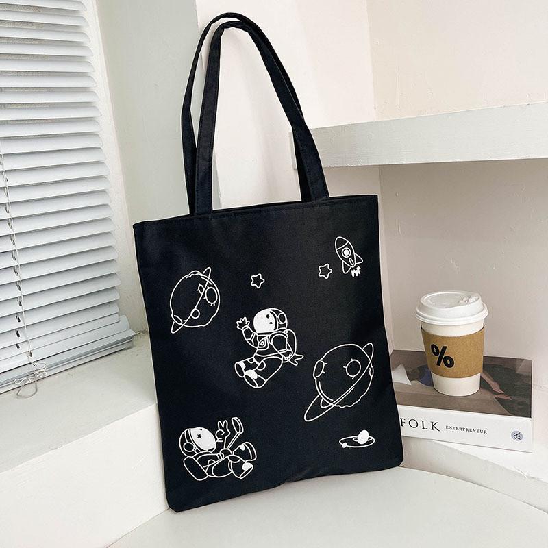 Canvas Tote Bag For Women With Large Capacity And Zipper Closure For Daily Use