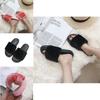 Luxurious Fluffy Fur Slip On Sandals For Women Perfect Summer Mules Shoes
