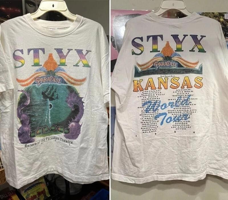 Styx Return Of The Paradise Theatre Tour Bold T-shirt Reprint M