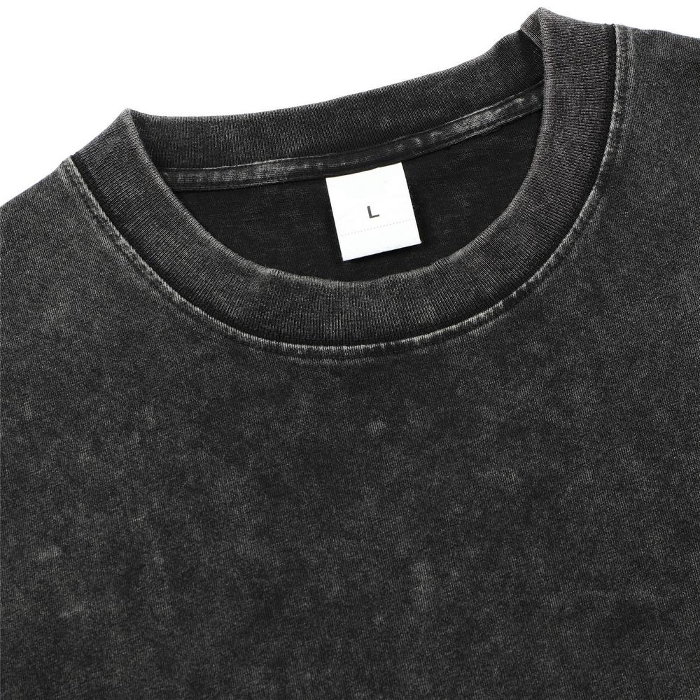 100% Cotton Vintage Washed Club T Shirt Fashion Men/Women Aesthetic Retro Streetwear High Quality Retro Acid Wash Tees Shirts