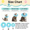 Soft Cute Cat Donut Collar Adjustable Pet Recovery Cone After Surgery Stop Licking Elizabethan Collar for Cat Dog Size S