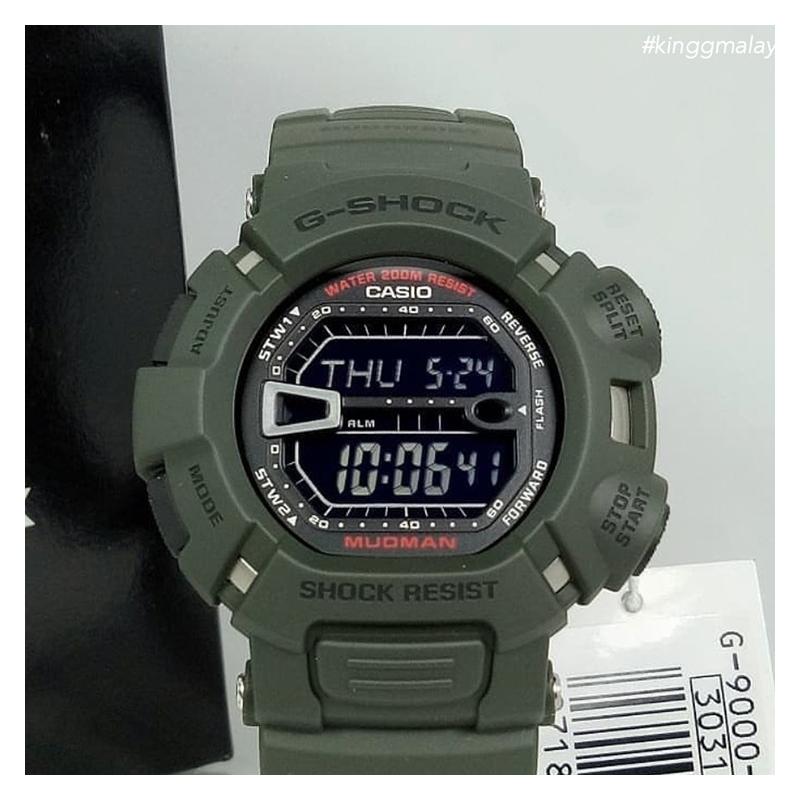 Casio G-SHOCK Series Dual Lighting Mudproof Dustproof Impact Resistant Low Temperature Waterproof Multifunctional Sports Mountain Racing G-9000-3V