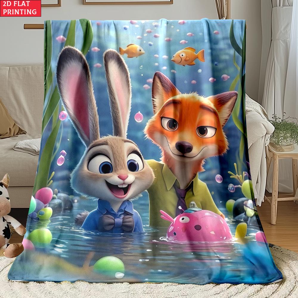 Judy & Nick Thin Flannel Blanket for Bedrooms,Living Rooms,Sofas Blankets,Lunch Breaks,Picnics,blankets Fluffy Blanket