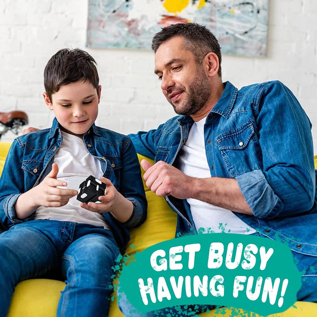 Infinity Cube Fidget Sensory Toy Mini Puzzle Cube Toy Stress Anxiety Relief Magic Puzzle Flip Toy for ADHD Autistic Kids Adult