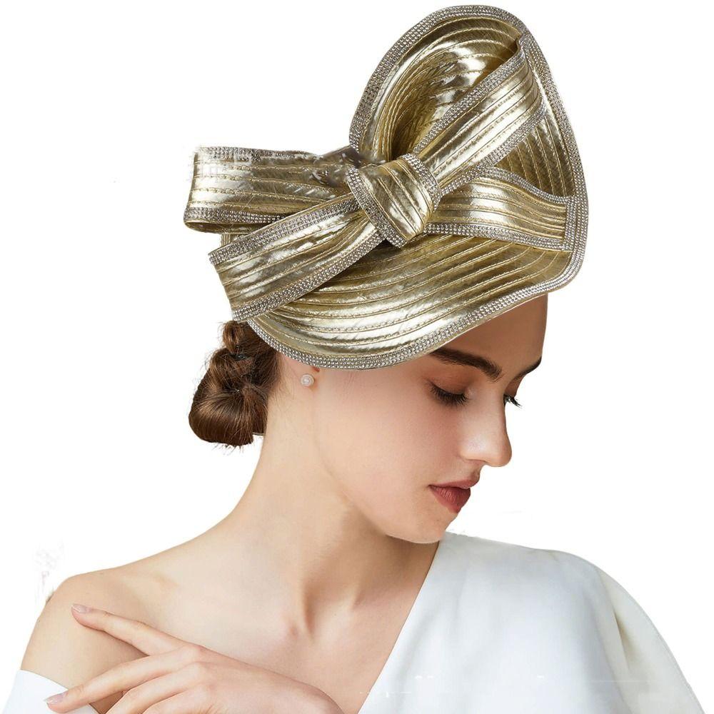 Retro Exquisite Vintage Fascinator Hat Elegant Bowknot Hair Band Bride Headdress Top Hat Sweet Masquerade Hair Band Photography