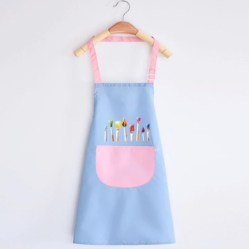 Grembiule Artistico Impermeabile per Bambini - Senza Maniche, Grembiule da Pittura Reversibile per Bambini e Attività Genitore-Figlio