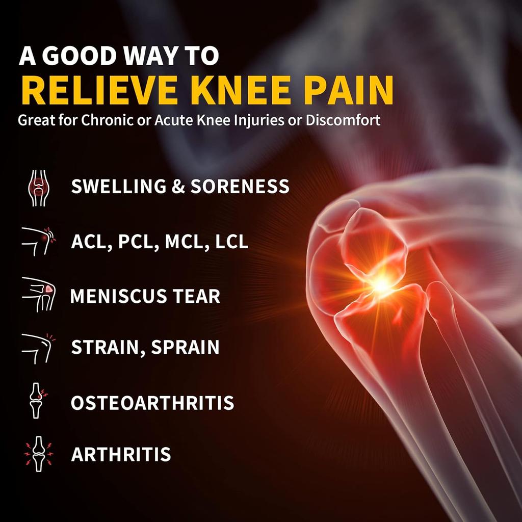 2pcs Unisex Compression Knee Sleeves - Knee Support & Protection for Basketball, Running, Cycling & All Sports