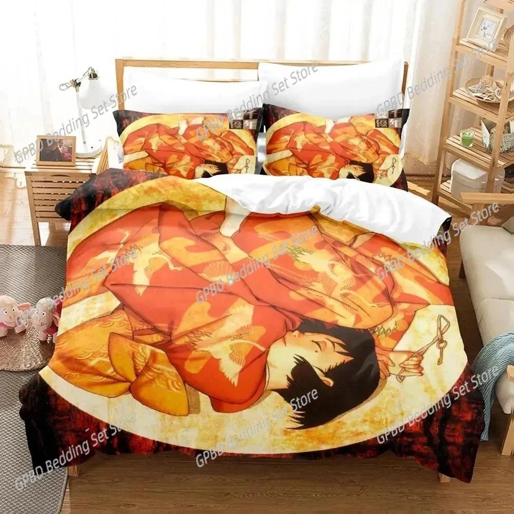 Anime Art Of Satoshi Kon Bedding Set For Bedroom Soft Modern Bedspreads Comefortable Kids Duvet Cover Quilt Cover And Pillowcase