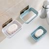 Double-layer Draining Soap Box Wall-mounted Soap BoxBathroom Seamless Adhesive Soap Box Soap Rack Soap Stand