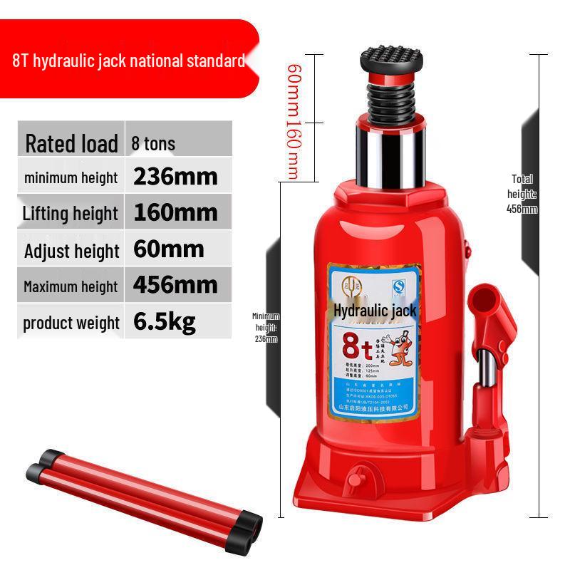 Hand-Operated Hydraulic Jack for Car Tire Changes, 2-3 Ton Capacity, Portable, Labor-Saving Tool