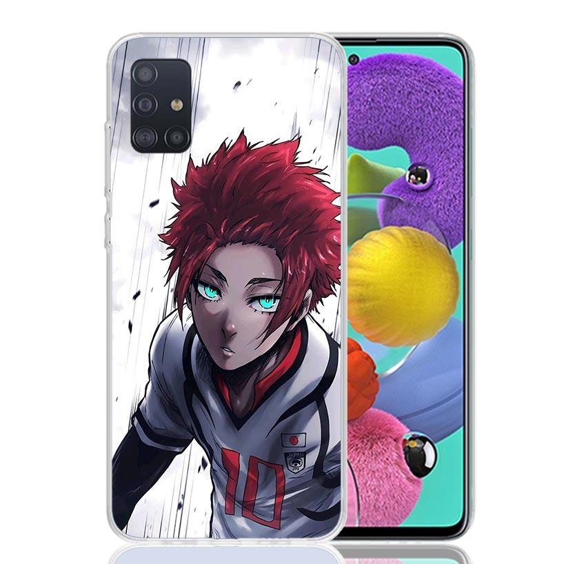 Blue Lock Shidou Ryusei Phone Case For Samsung Galaxy A52 A32 A22 A12 A02S A50S A30S A51 A31 AA71 Note 20 Ultra 10 S10 Plus Gala