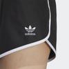 Adidas Originals Laced Shorts Logo Embroidered Drawstring Elastic Waist Straight Regular Shorts Women Bottoms Black IU1292
