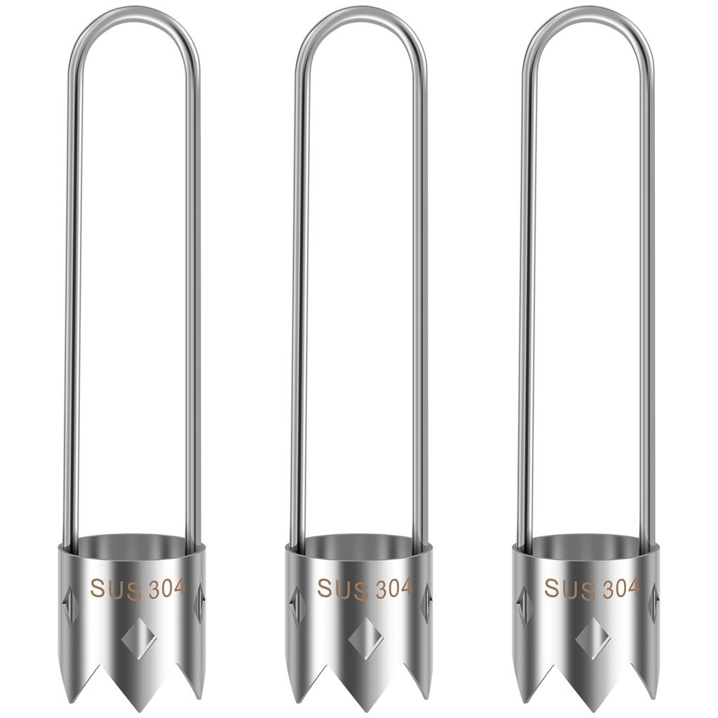 Paprikaentkerner Edelstahl Chili-Entkerner mit Griff Aufhängbares Paprikasamenentfernungswerkzeug Praktischer Chili-Samenentferner Effizient