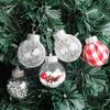 9pcs DIY Painted Christmas Hanging Balls 6cm Merry Christmas Decor  Holiday Festive