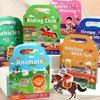 Reusable Scene Sticker Book DIY Puzzle Quiet Busy Paste A Book Cartoon Animal Learning Cognition Toys For Kids Gift