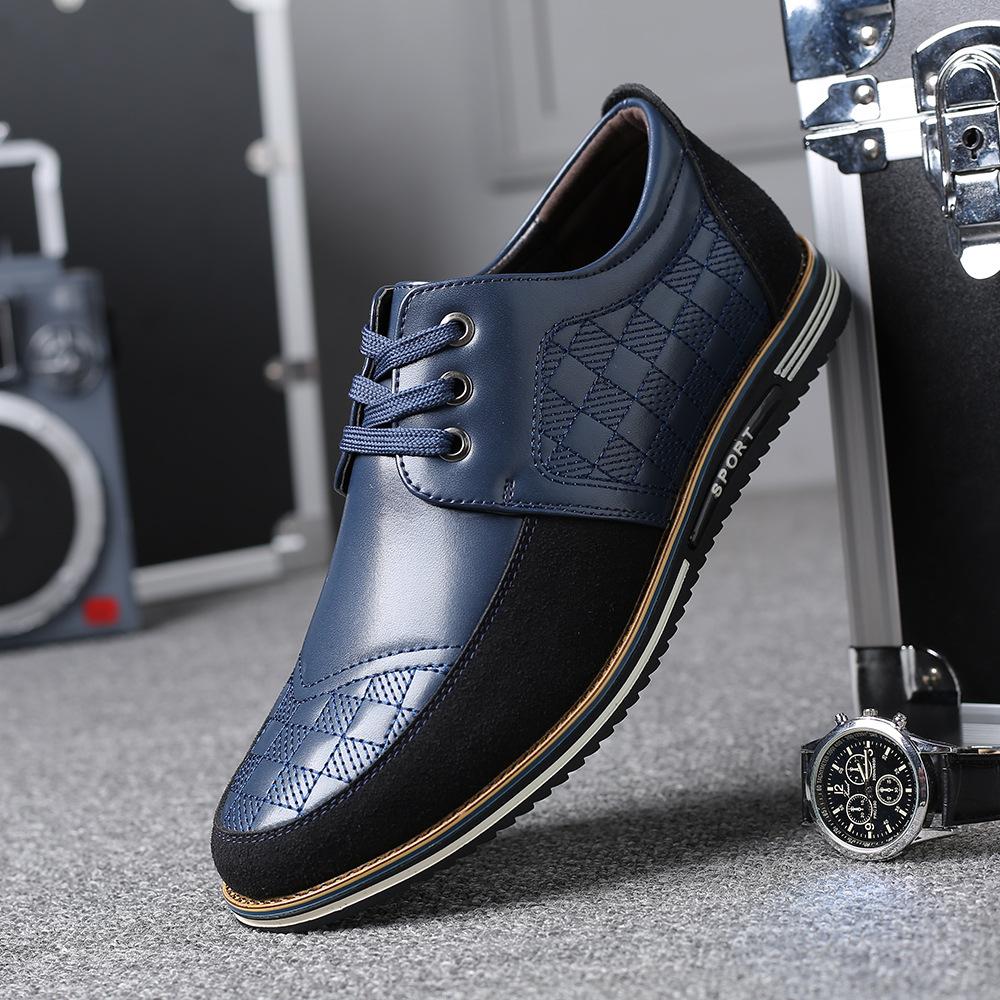 High Quality Big Size Casual Shoes Men Business Breathable Men Casual Shoes Hot Sale Fashion Brand Brown Casual Men Shoes
