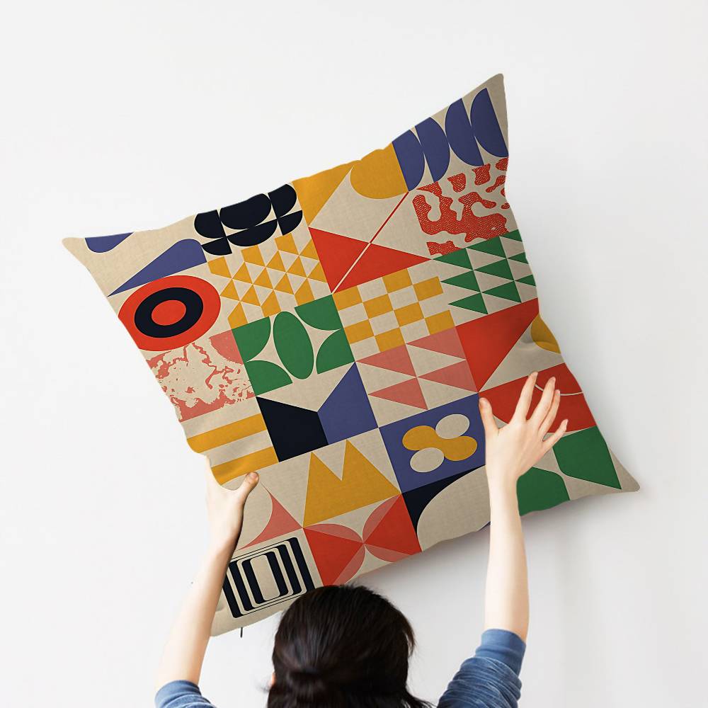 Colorful BBauhaus Pillow Gifts Home Office Furnishings Bedroom Sofa Car Cushion Cover case xcm