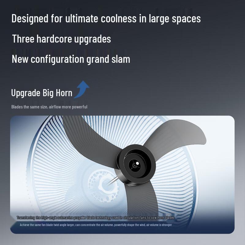 AIRMATE 18-Zoll Industrie Standventilator CN-Stecker (Adapter enthalten)