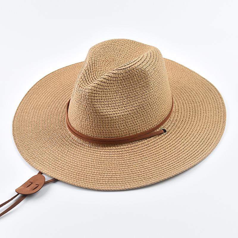 Summer Wide Brim Sun Hats for Women Men Girls Seaside Travel Foldable Straw Hat Panama Soft UV Protection Sun Shade Hat