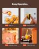 Commercial Orange Juicer Machine, 120W Electric Orange Juice Press, Stainless Steel Orange Squeezer for 20 per Minute, Lemon Citrus Pomegranates