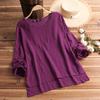 T-shirt con maniche a 3/4 per donna UK Fashion Colour Block